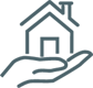 House In Hand Icon